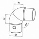 Knie 90° gebogen M0305